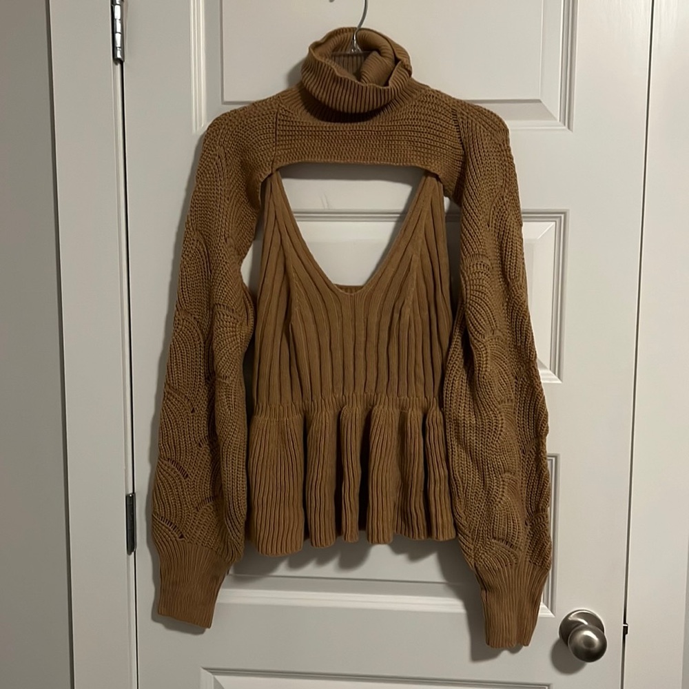 Turtleneck and Tank Sweater Set